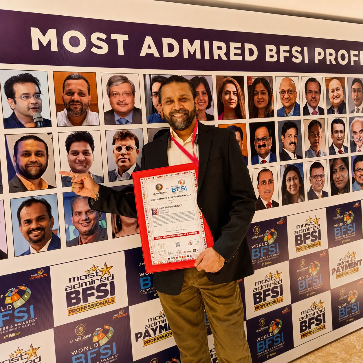 On the Most Admired BFSI Professionals wall